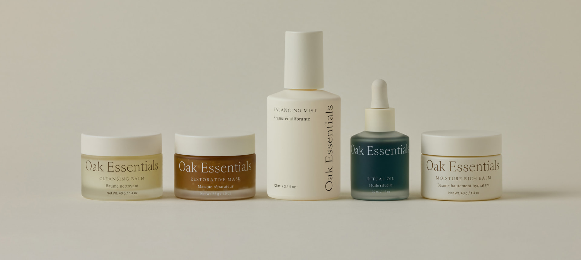 The five-step Oak Essentials routine